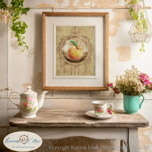 Kitchen Wall Art, French Country Fruit Art Print