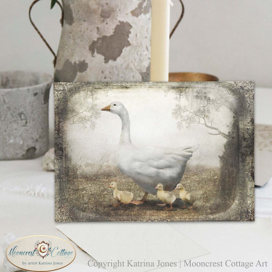 Mother Goose Country Cottage Greeting Card