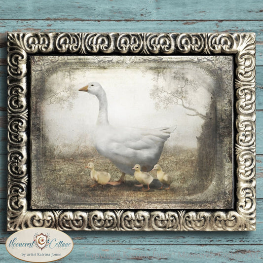 Mother Goose French Country Vintage Art Print